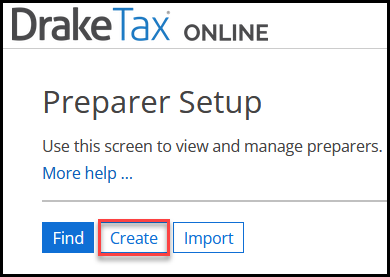 Create a new preparer